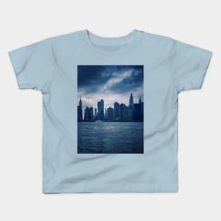 Manhattan Skyline New York City Kids T-Shirt